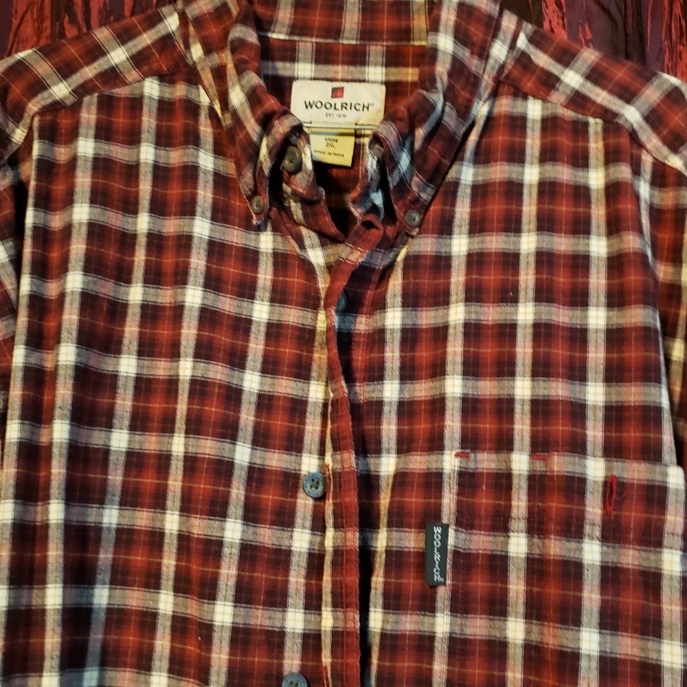 Woolrich plaid long sleeve button up